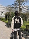  Áo Bomber MLB [Unisex] - Wool Biglux Varsity Jacket NY - 3AJPM1146-50BKS 