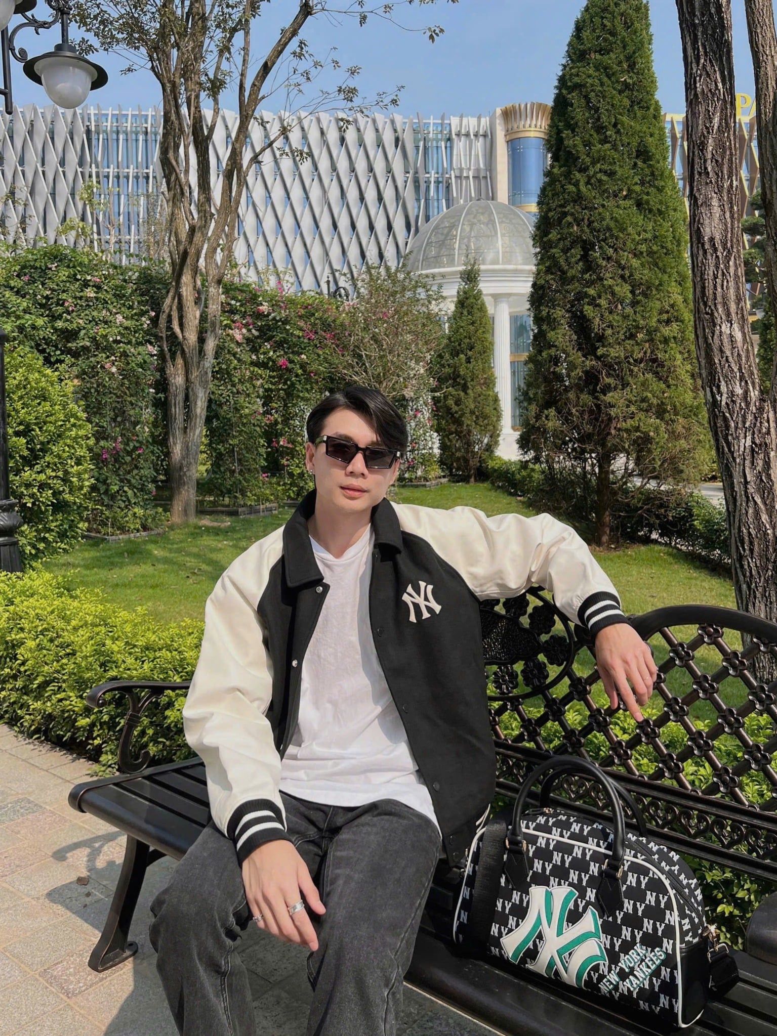  Áo Bomber MLB [Unisex] - Wool Biglux Varsity Jacket NY - 3AJPM1146-50BKS 