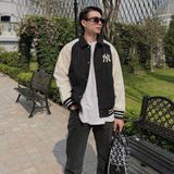  Áo Bomber MLB [Unisex] - Wool Biglux Varsity Jacket NY - 3AJPM1146-50BKS 