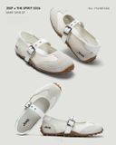  Giày Jeep Mary Jane - [Nữ] Vintage Suede White - P661W13404 