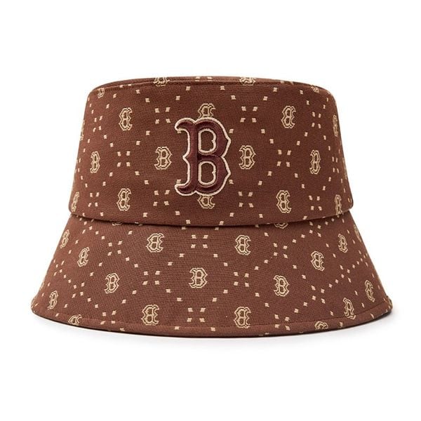 Nón Bucket MLB - Diamond Monogram Boston Red Sox - 3AHTM063N-43BRD