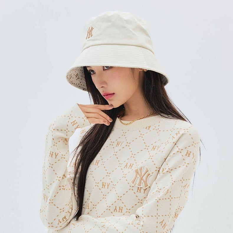  Nón Bucket MLB - [Unisex] Classic Monogram NY - 3AHTM103N 
