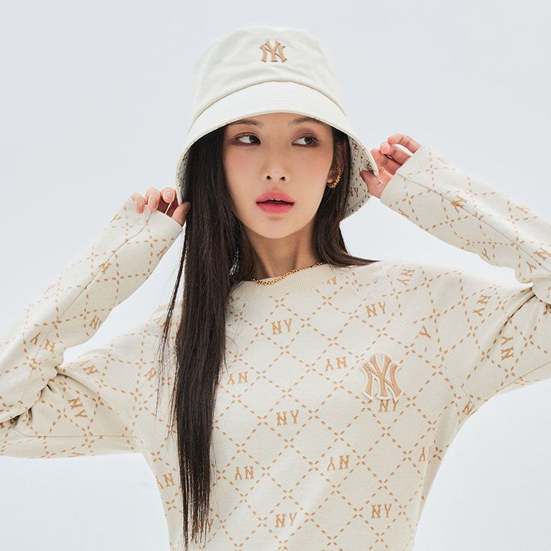  Nón Bucket MLB - [Unisex] Classic Monogram NY - 3AHTM103N 