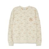  Áo Sweater MLB Korea - Dia Monogram Allover Jacquard NY - 3AMTM0134-50CRD 