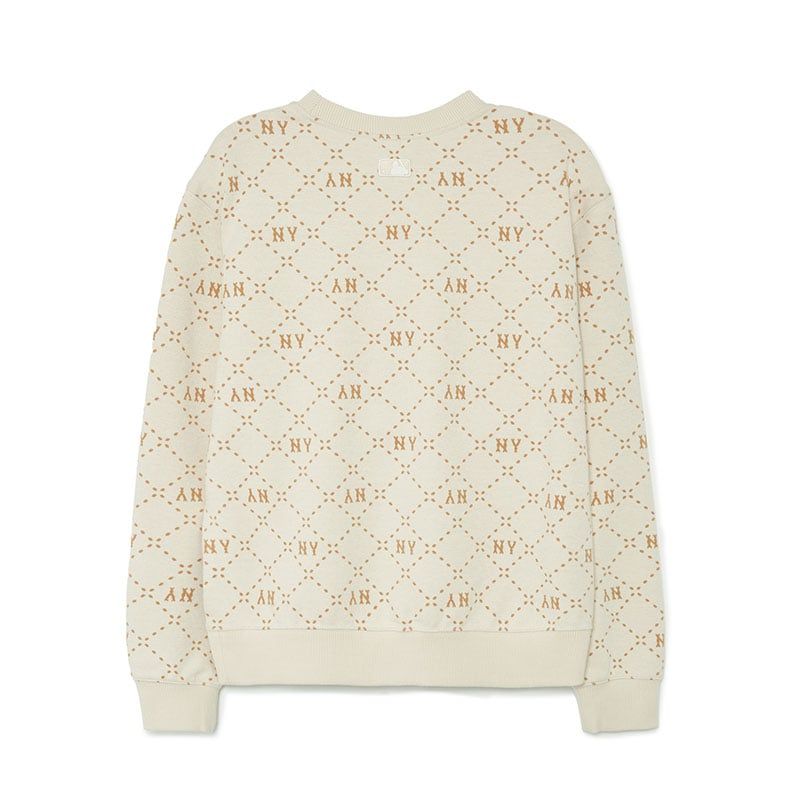  Áo Sweater MLB Korea - Dia Monogram Allover Jacquard NY - 3AMTM0134-50CRD 