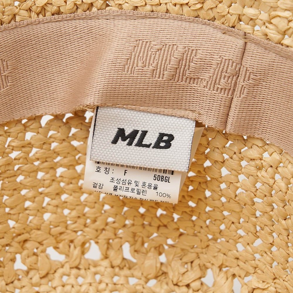  Nón Bucket MLB Raffia Crochet NY - 3AHTR0243-50BGL 