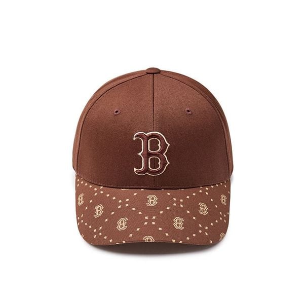Nón Lưỡi Trai MLB [Unisex] - Diamond Monogram Boston - 3ACPM093N-43BRD