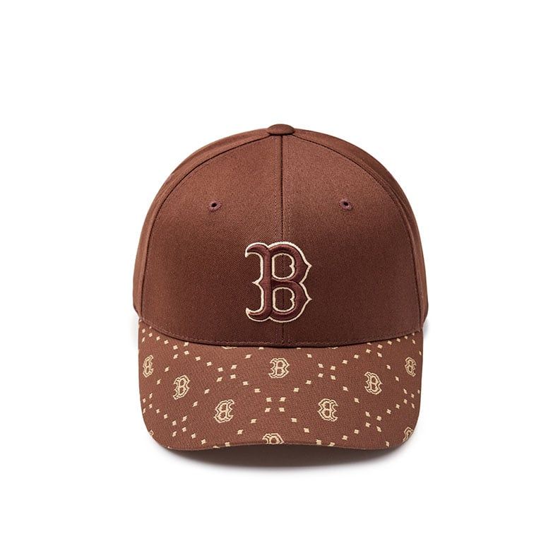  Nón Lưỡi Trai MLB [Unisex] - Diamond Monogram Boston - 3ACPM093N-43BRD 