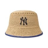  Nón Bucket MLB Raffia Crochet NY - 3AHTR0243-50BGL 