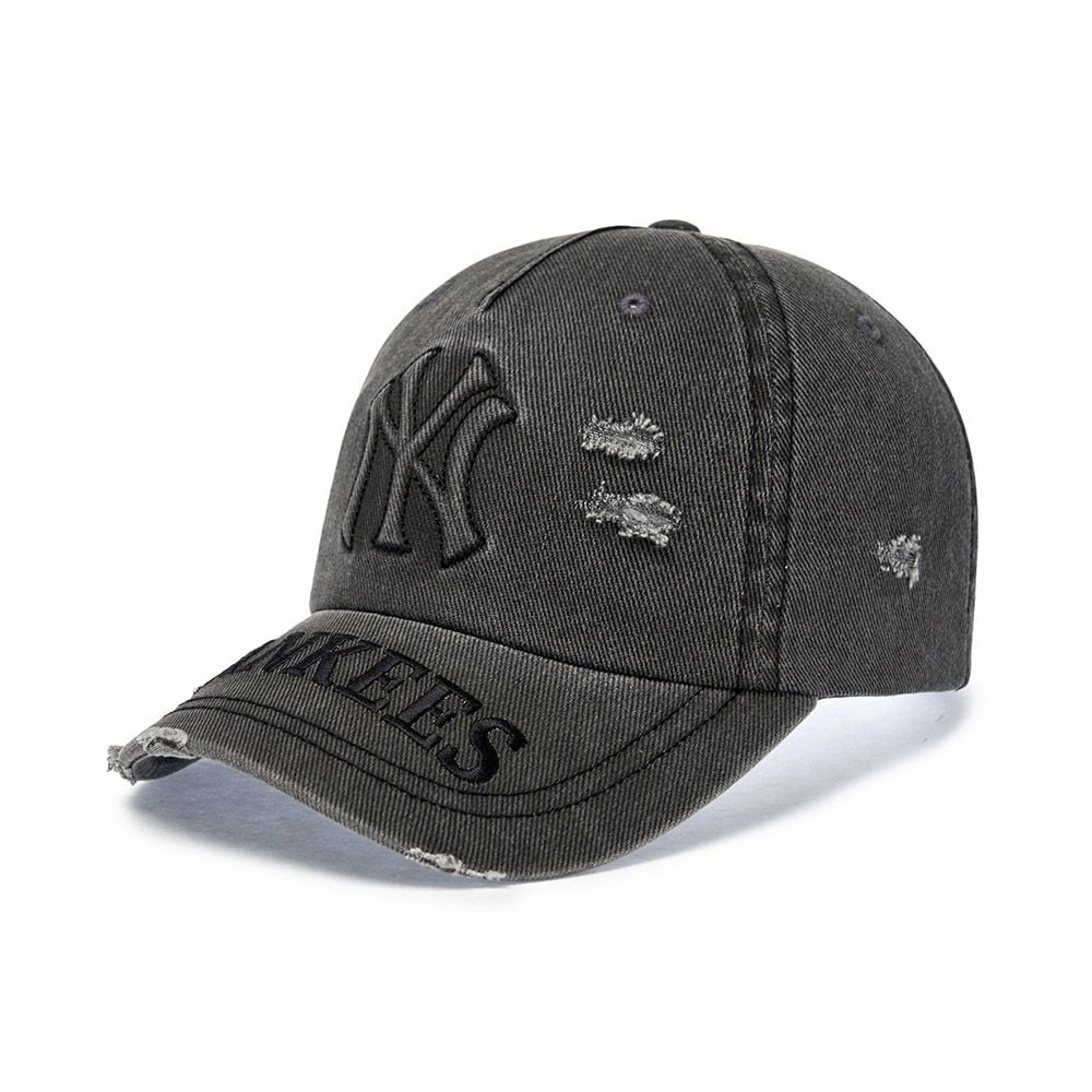  Nón MLB Korea - Vintage Embo Damage Unstructured Ballcap NY Yankees - 3ACPV295N-50CGS 
