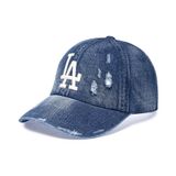  Nón MLB Korea - Vintage Damaged Denim Unstructured Ball Cap NY Yankees - 3ACPB195N-07BLL 