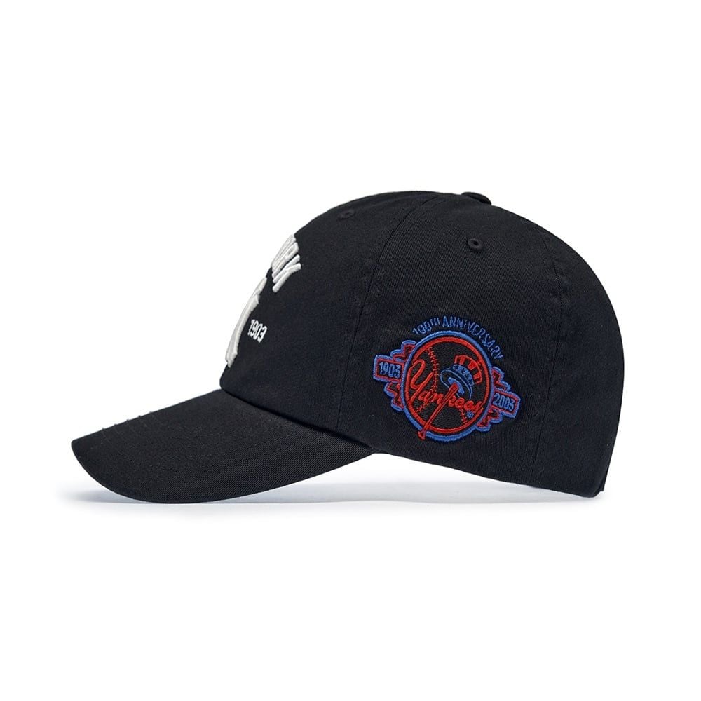  Nón MLB Korea - [Unisex] Vintage Cooperstown Patch Unstructured Ball Cap NY Yankees - 3ACPB105N-50BKS 