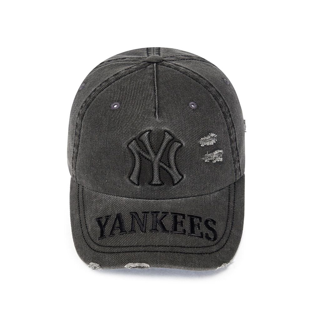  Nón MLB Korea - Vintage Embo Damage Unstructured Ballcap NY Yankees - 3ACPV295N-50CGS 