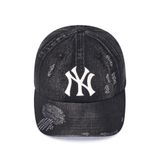  Nón MLB Korea - Vintage Damaged Denim Unstructured Ball Cap NY Yankees - 3ACPB195N-50BKS 