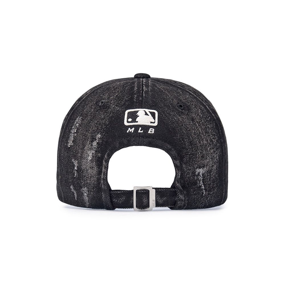  Nón MLB Korea - Vintage Damaged Denim Unstructured Ball Cap NY Yankees - 3ACPB195N-50BKS 