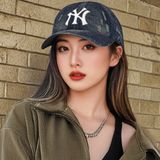  Nón MLB Korea - Vintage Damaged Denim Unstructured Ball Cap NY Yankees - 3ACPB195N-50NYL 