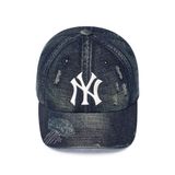  Nón MLB Korea - Vintage Damaged Denim Unstructured Ball Cap NY Yankees - 3ACPB195N-50NYL 