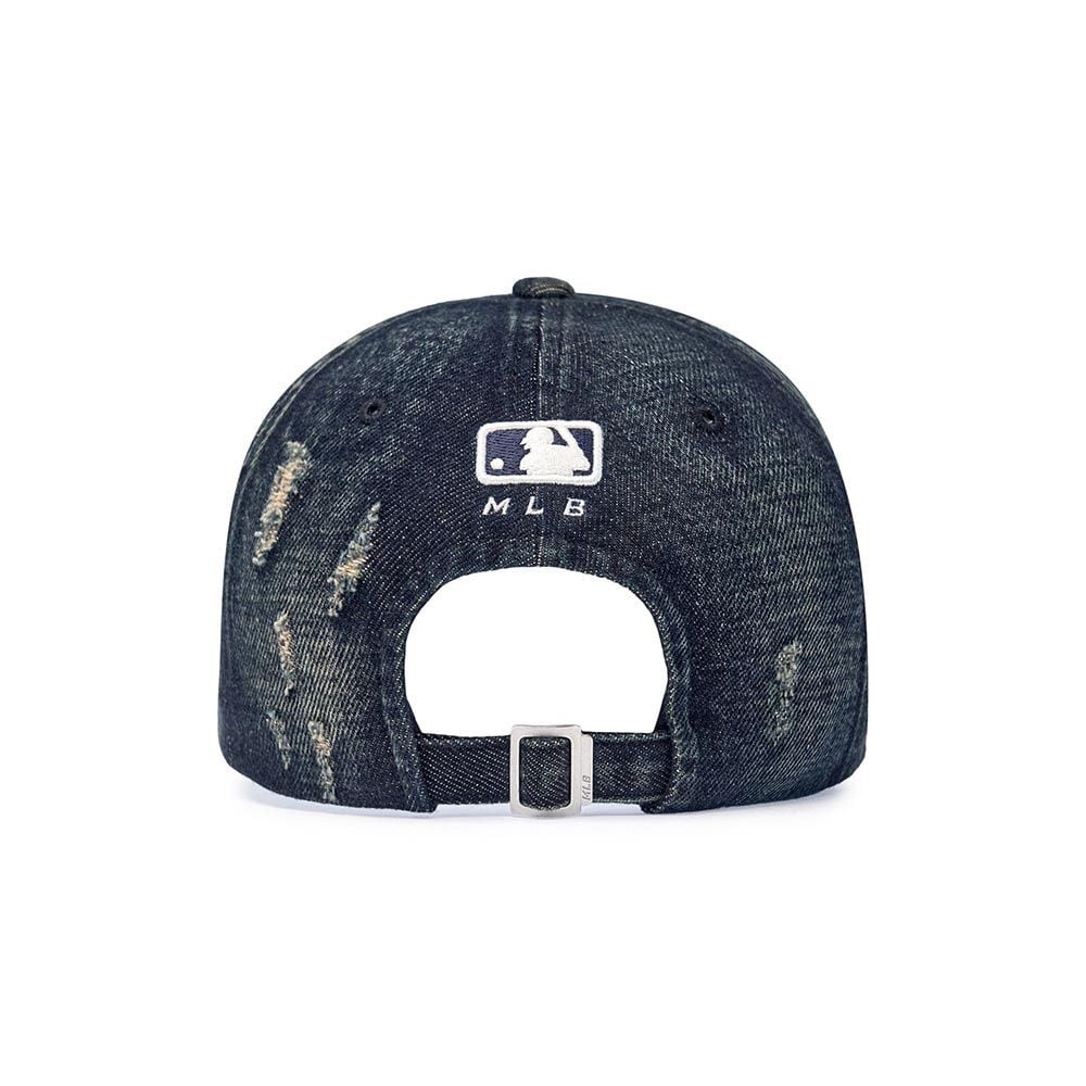  Nón MLB Korea - Vintage Damaged Denim Unstructured Ball Cap NY Yankees - 3ACPB195N-50NYL 