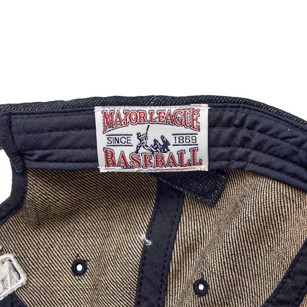  Nón MLB Korea - Vintage Damaged Denim Unstructured Ball Cap NY Yankees - 3ACPB195N-50NYL 