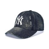  Nón MLB Korea - Vintage Damaged Denim Unstructured Ball Cap NY Yankees - 3ACPB195N-50NYL 