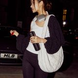  Túi Xách MLB Korea - Padding Quilted Large Hobo Bag - 3ABQL0936-43CRP 