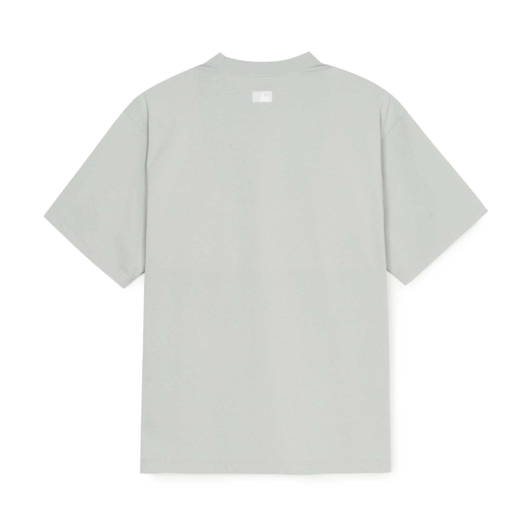  Áo thun [Unisex] MLB - Basic Big Logo Mega Overfit Functional Short Sleeve T-Shirt NY Yankees Gray - 3ATSB0553-43GRL 