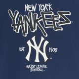  Áo thun [Unisex] MLB - Basic Big Logo Mega Overfit Functional Short Sleeve T-Shirt NY Yankees Navy - 3ATSB0553-50NYS 