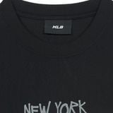  Áo thun [Unisex] MLB - Basic Big Logo Mega Overfit Functional Short Sleeve T-Shirt NY Yankees Black - 3ATSB0553-50BKS 