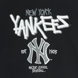  Áo thun [Unisex] MLB - Basic Big Logo Mega Overfit Functional Short Sleeve T-Shirt NY Yankees Black - 3ATSB0553-50BKS 