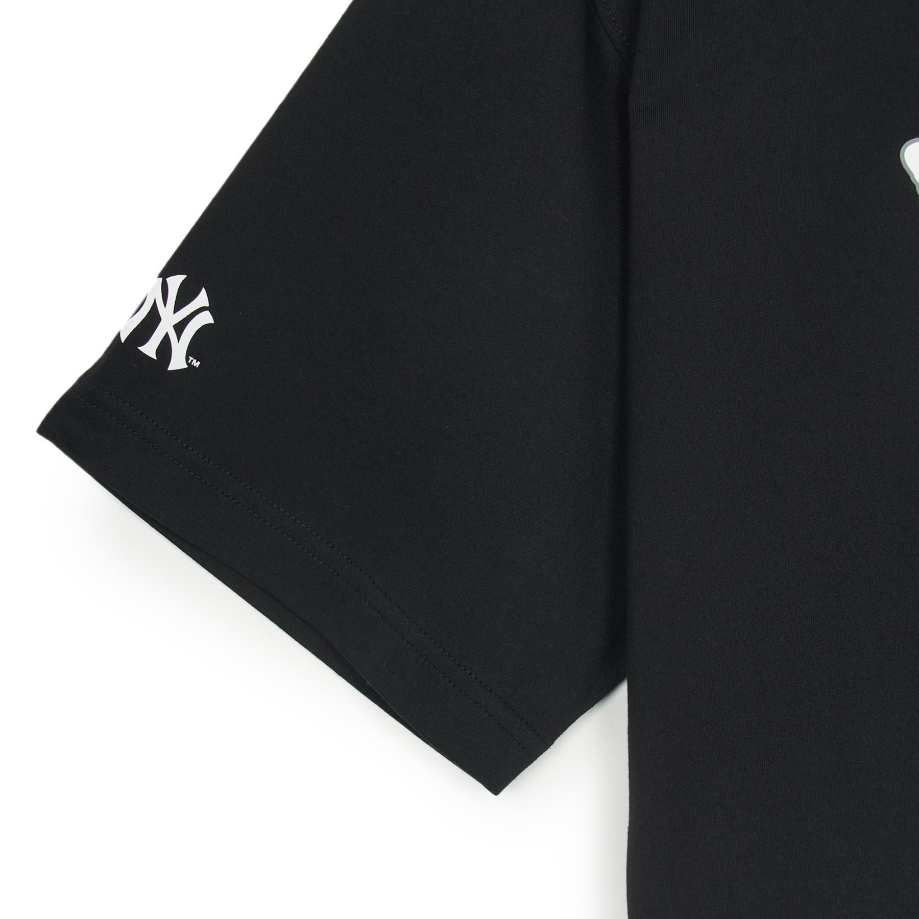 Áo thun [Unisex] MLB - Basic Big Logo Mega Overfit Functional Short Sleeve T-Shirt NY Yankees Black - 3ATSB0553-50BKS 