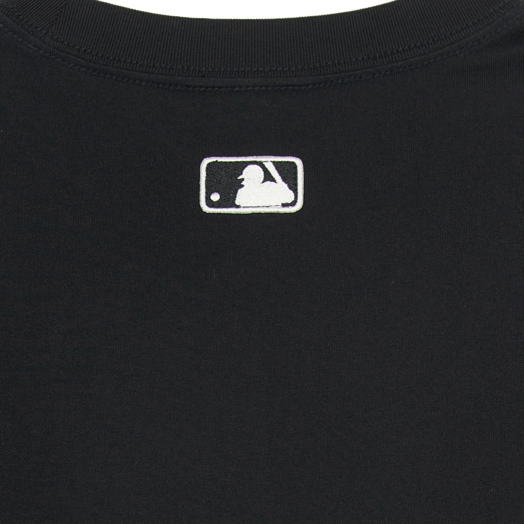  Áo thun [Unisex] MLB - Basic Big Logo Mega Overfit Functional Short Sleeve T-Shirt NY Yankees Black - 3ATSB0553-50BKS 