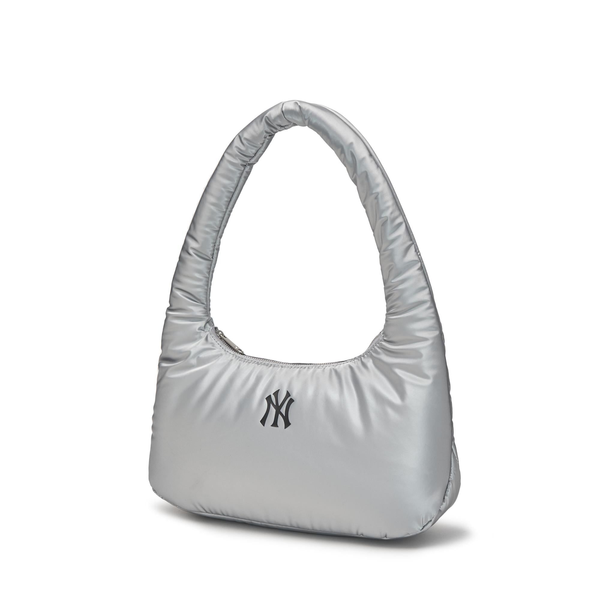  Túi Xách MLB Korea - Basic Luxle Leisure Hobo Bag LA Dodgers Silver - 3ABQS044N-50SIS 
