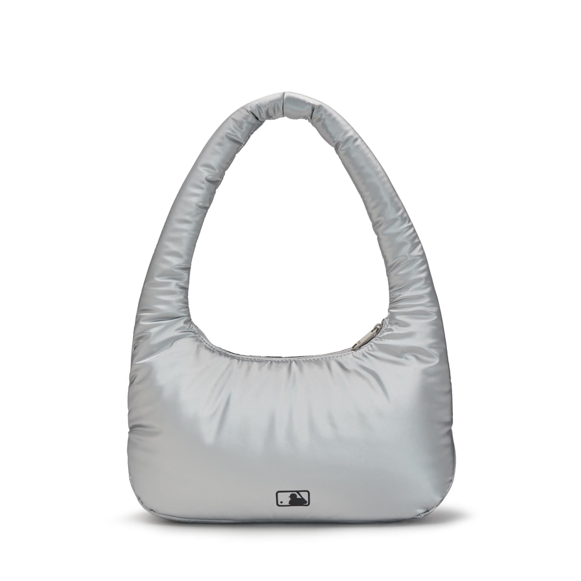  Túi Xách MLB Korea - Basic Luxle Leisure Hobo Bag LA Dodgers Silver - 3ABQS044N-50SIS 