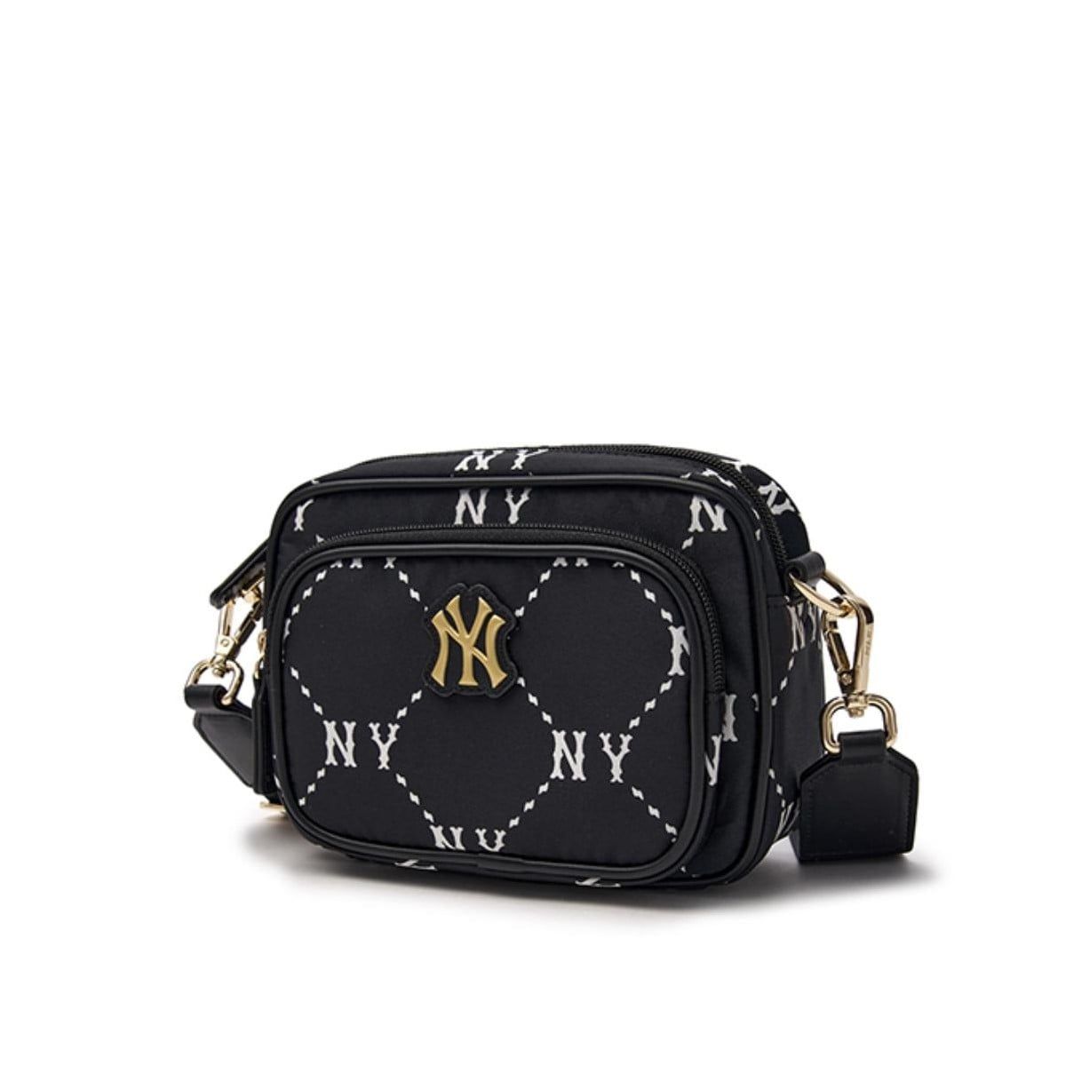  Túi MLB Diamond Monogram Camera Bag New York Yankees Black - 7ACRMD45N-50BKS 
