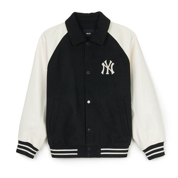Áo Bomber MLB [Unisex] - Wool Biglux Varsity Jacket NY - 3AJPM1146-50BKS