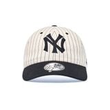  Nón MLB Korea - [Unisex] Signature Stripe Unstructured Ball Cap NY - 3ACPB255N-50BKS 