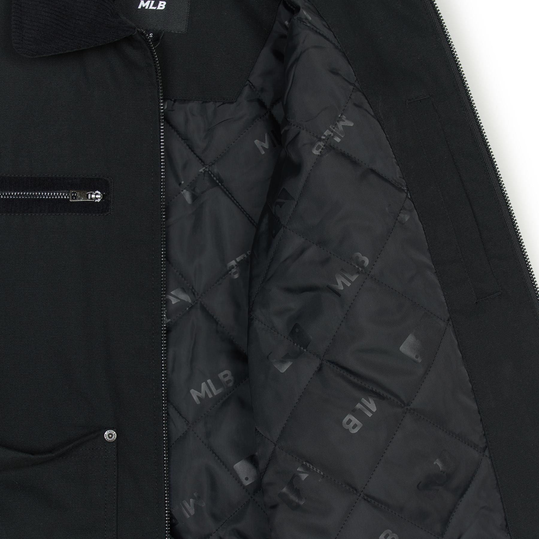  Áo Khoác [Unisex] MLB Korea - Basic Collar Work Jacket - 3AJPB0146-50BKS 