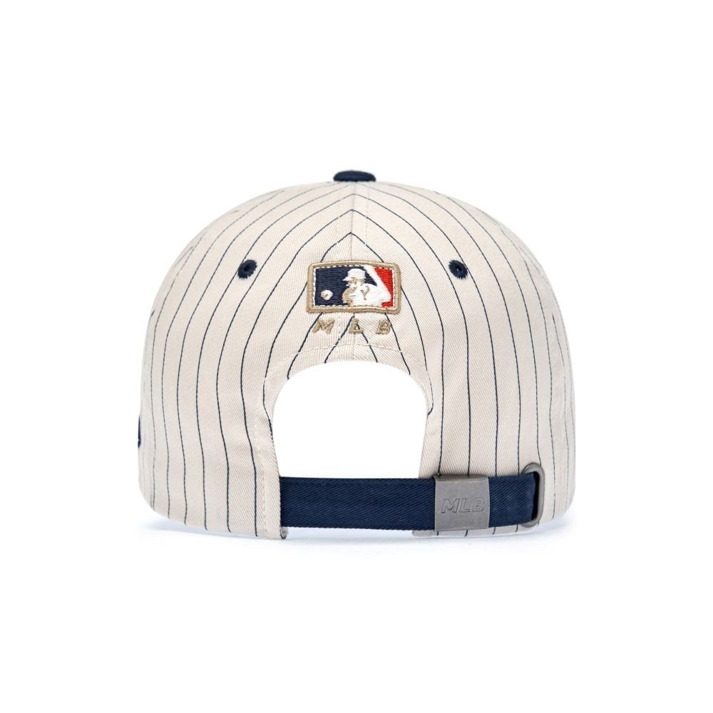  Nón MLB Korea - [Unisex] Signature Stripe Unstructured Ball Cap LA - 3ACPB255N-07NYS 