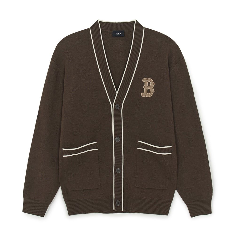  Áo Cardigan MLB [Unisex] - Classic Monogram Tonton Boston - 3AKCM0254-43BRS 