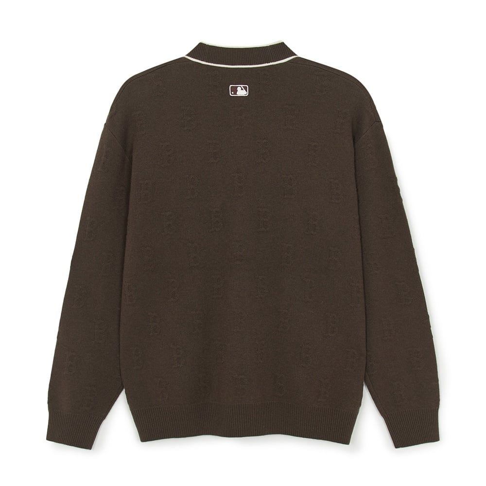  Áo Cardigan MLB [Unisex] - Classic Monogram Tonton Boston - 3AKCM0254-43BRS 