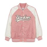  Áo Bomber MLB [Unisex] - Nylon Front Graphic Varsity - 3AJPV0244-50PKM 
