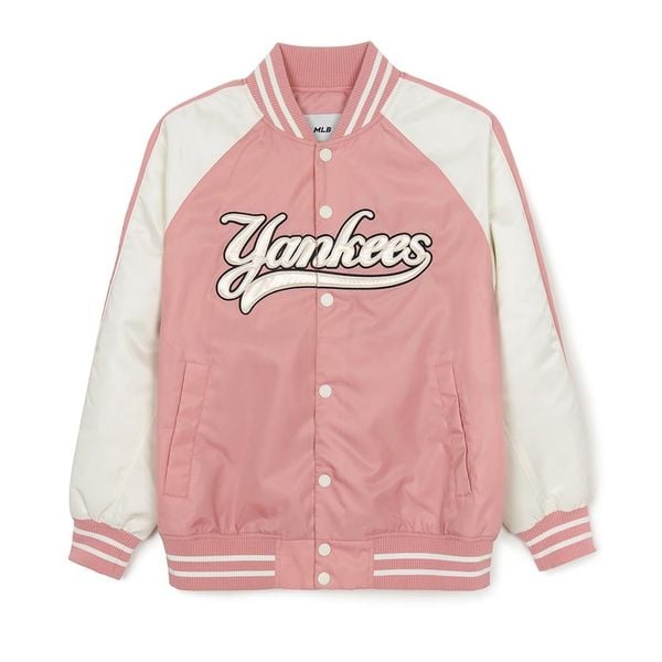 Áo Bomber MLB [Unisex] - Nylon Front Graphic Varsity - 3AJPV0244-50PKM