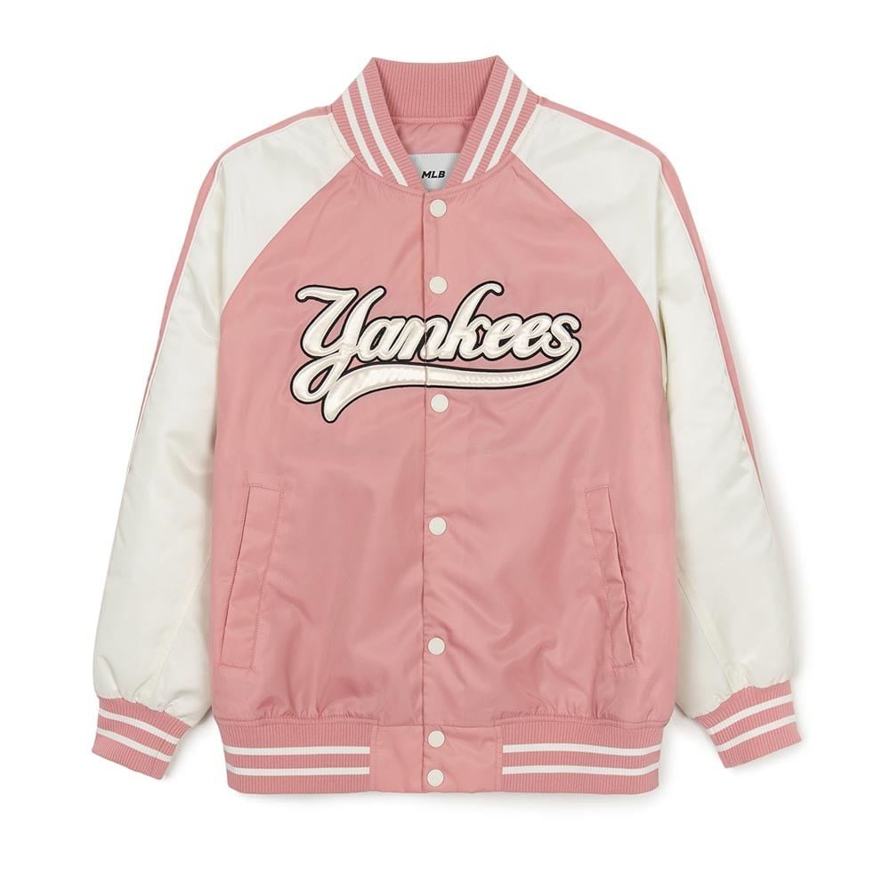  Áo Bomber MLB [Unisex] - Nylon Front Graphic Varsity - 3AJPV0244-50PKM 