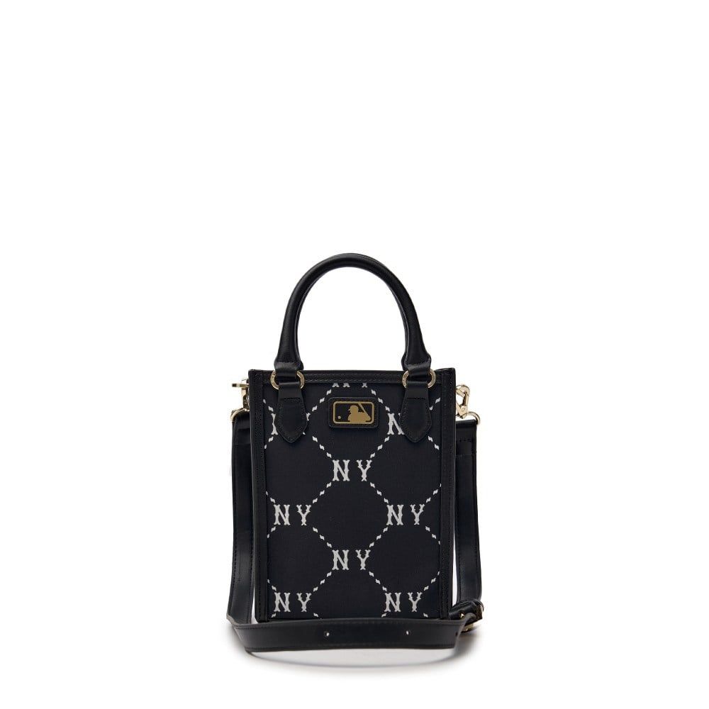  Túi Phone MLB Diamond Monogram Mini Tote NY Black 7ACRMD35N-50BKS 