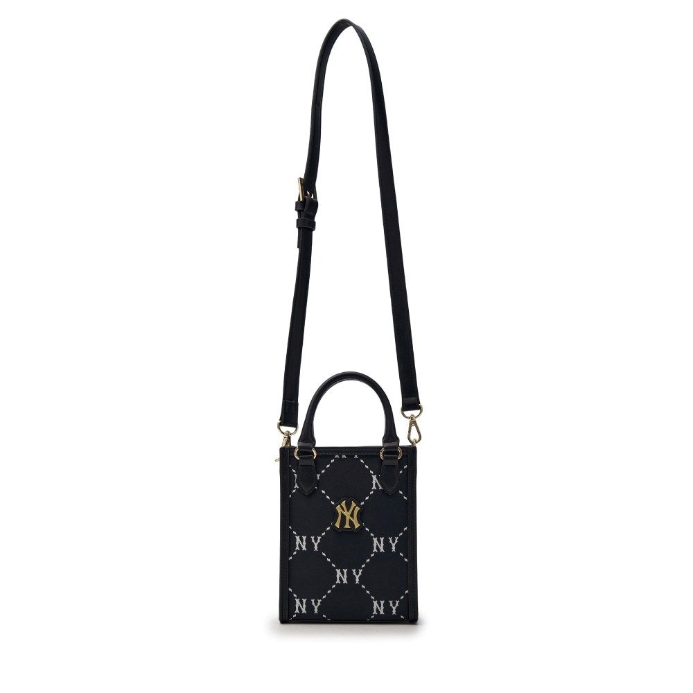  Túi Phone MLB Diamond Monogram Mini Tote NY Black 7ACRMD35N-50BKS 