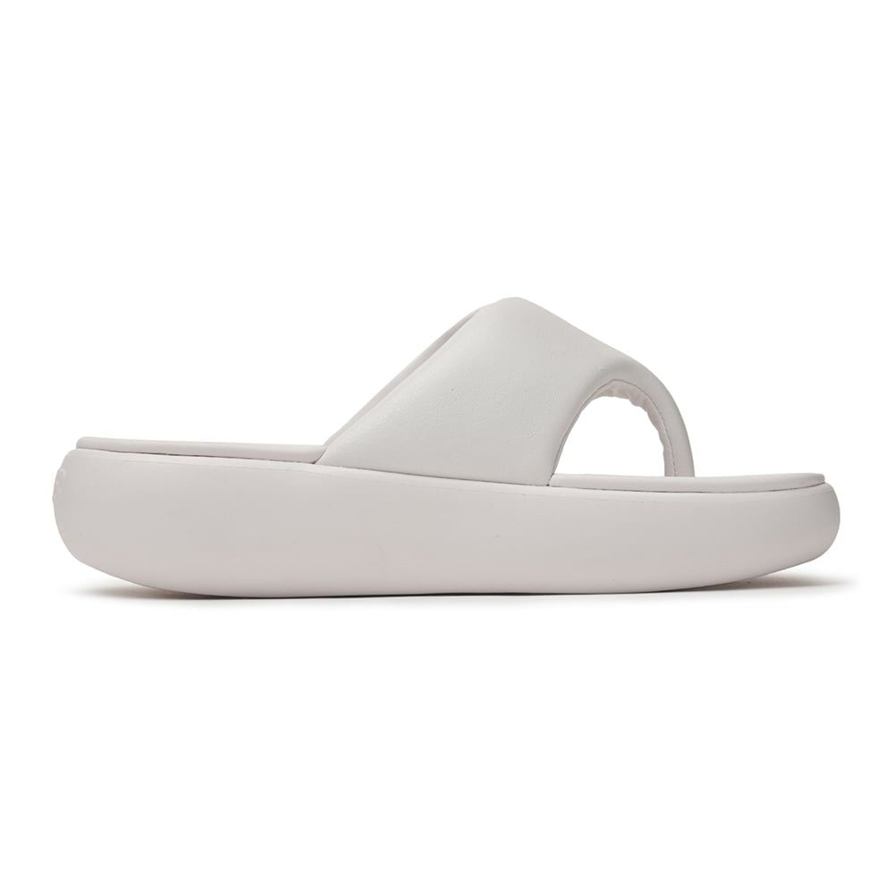  Dép MLB Korea - Base Flip Flops LA Dodgers Ivory - 3ALPBFL43-07IVS 