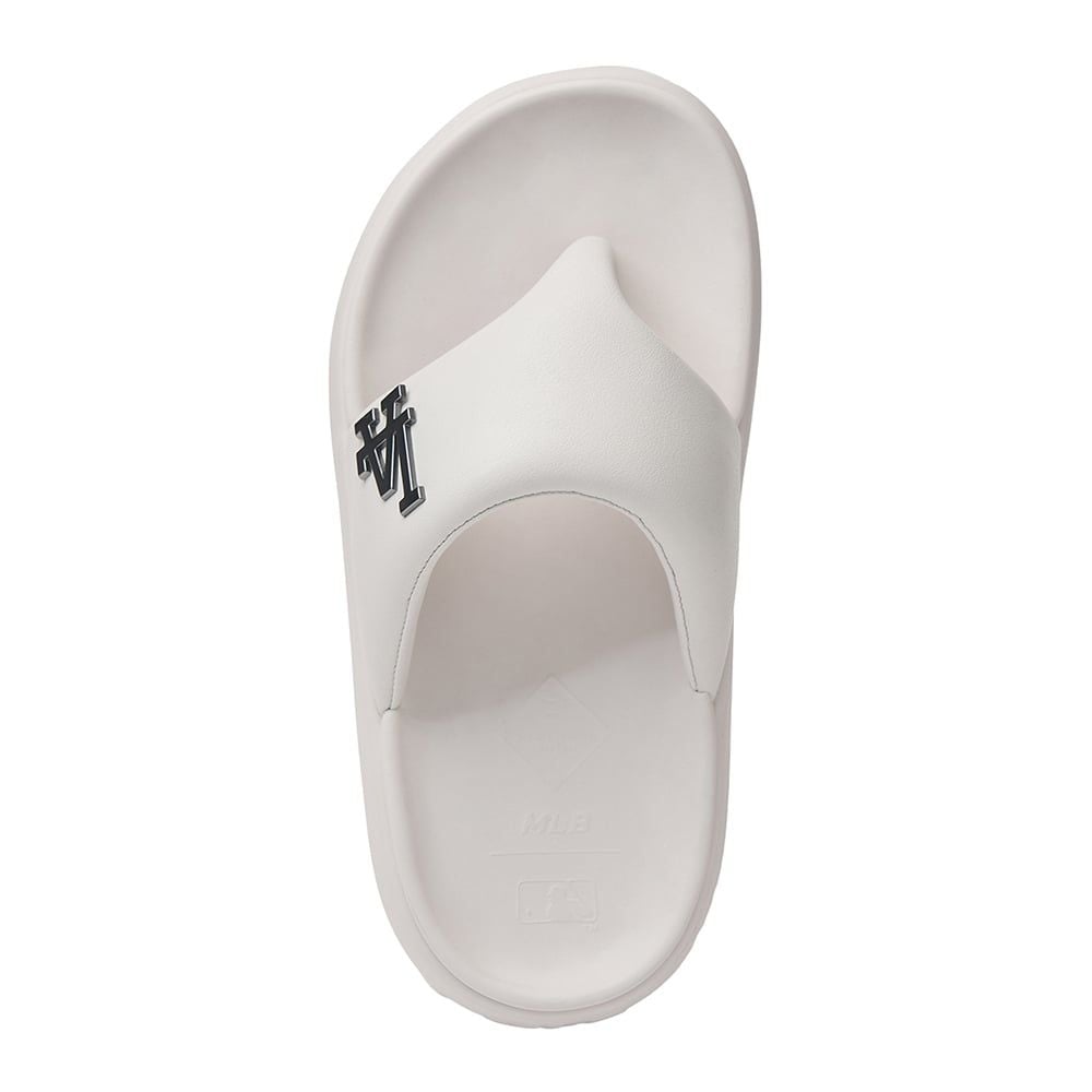  Dép MLB Korea - Base Flip Flops LA Dodgers Ivory - 3ALPBFL43-07IVS 