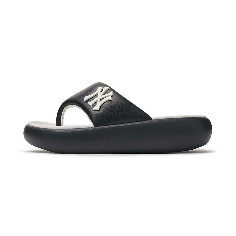  Dép MLB Korea - Base Flip Flops New York Yankees Black - 3ALPBFL43-50BKS 