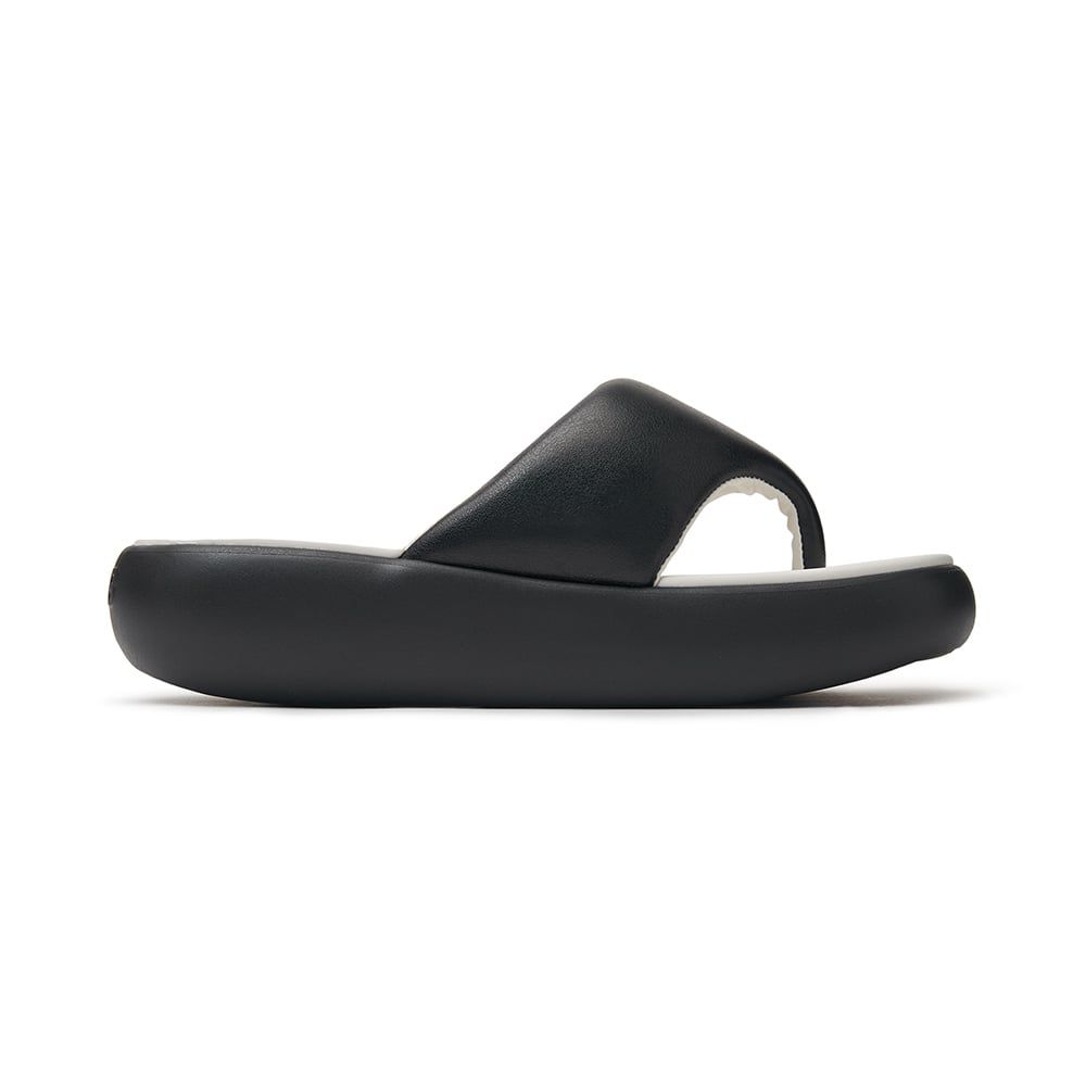  Dép MLB Korea - Base Flip Flops New York Yankees Black - 3ALPBFL43-50BKS 