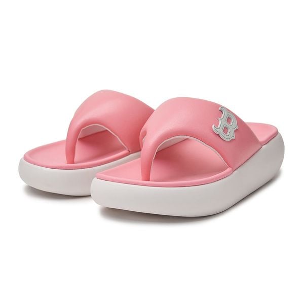Dép MLB Korea - Base Flip Flops New York Yankees Pink - 3ALPBFL43-43PKS